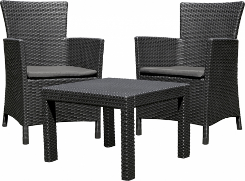 products/Комплект мебели Allibert Rosario balcony set (17200030) графит, 216777