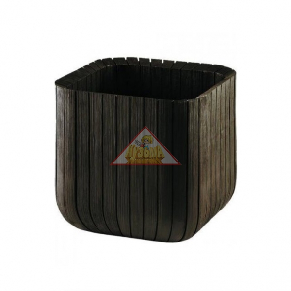 Кашпо Keter Сube Planter M (куб) (17202066) коричневый, 230226