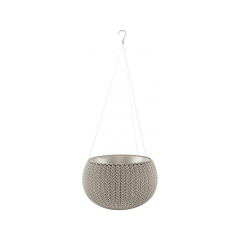 products/Кашпо Keter COZY Planter S with hanging chain 3,2 л (17201493) бежевый, 229536