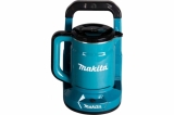 Аккумуляторный чайник Makita LXT 2x18В, объем 800 мл, клапан в крышке, метал. фильтр, док-станция DKT360Z, арт. 204705