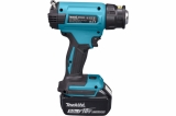 Аккумуляторный тепловой пистолет-фен Makita LXT 18В, 550 град, 2 скорости,6 режимов, кейс MakPac ,насадки 5.0Ач х1,з/у DHG181RT1J, арт. 204686