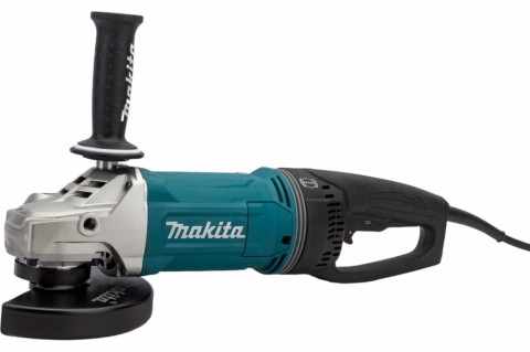 products/Угловая шлифовальная машина Makita 180 мм , 2800 Вт, 8500 об., AFT, D-обр.поворот. рукоятка, плавн. пуск,антивибр, поддержка об., расцепляющая муфта, GA7071X1, арт. 204708