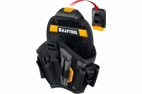 products/Кобура для шуруповерта большая с быстросъёмным креплением FastClip KRAFTOOL KH-17 17 карманов и петель, 38768