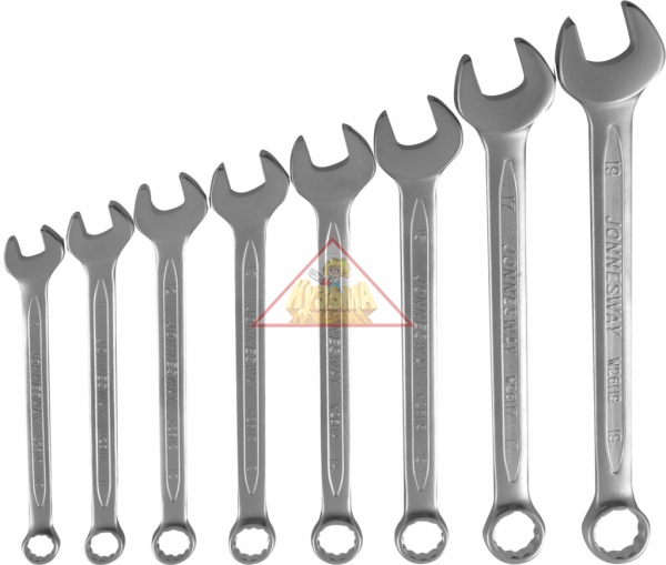 Набор ключей гаечных комбинированных удлиненных в сумке, 10-19 мм, 8 предметов Jonnesway W264108PRS