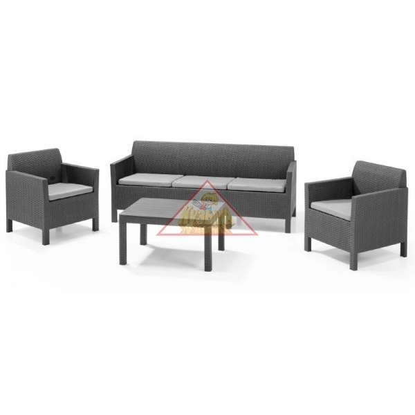 Комплект мебели KETER Orlando set with 3 seat sofa (17202802) 226512