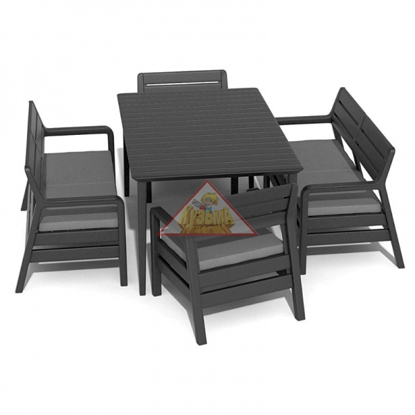 Комплект садовой мебели Keter Delano set with Lima table 160 (17205371) 233328L