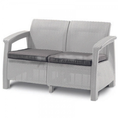 products/Диван пластиковый Keter CORFU LOVE SEAT, белый (17197359), арт. 223212