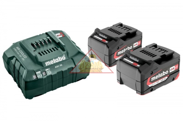 Базовый комплект Metabo Li-Power 2x4.0 Ач, 1x ASC 55, RU_685050000