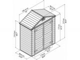 Сарай-хозблок Palram SKYLIGHT 6 (6х3) коричневый, 703387