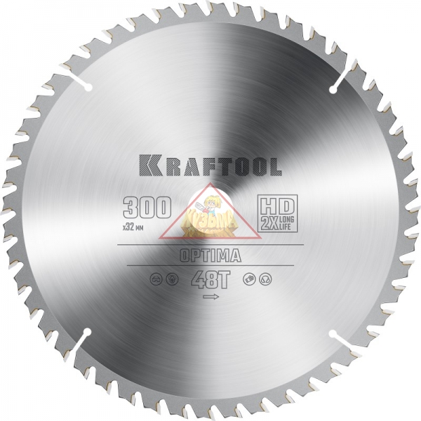 Диск пильный по дереву KRAFTOOL ″OPTIMA″ 300х32мм, 48Т, арт. 36951-300-32