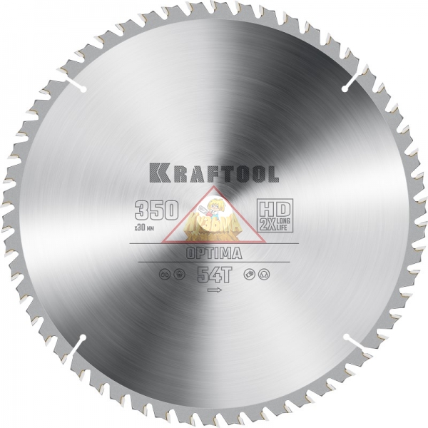 Диск пильный по дереву KRAFTOOL ″OPTIMA″ 350х30мм 54Т, арт. 36951-350-30