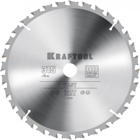 products/Диск пильный по дереву KRAFTOOL ″FAST″ 315х30мм, 32Т, арт. 36950-315-30