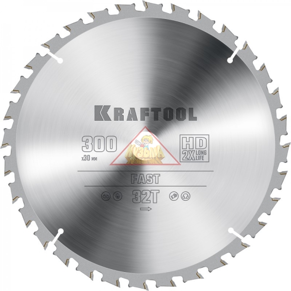 Диск пильный по дереву KRAFTOOL ″FAST″ 300х30 мм 32Т, арт. 36950-300-30