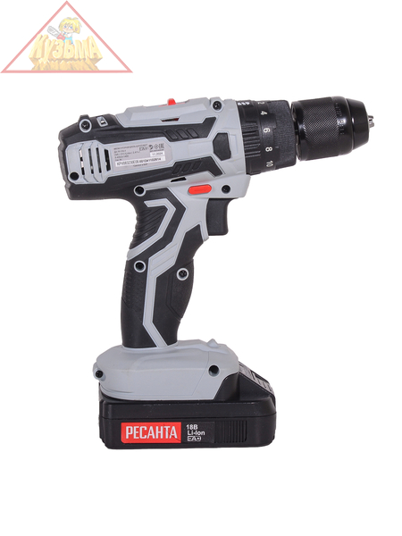 Дрель-шуруповерт аккумуляторная ДА-18-2ЛК-У Ресанта 75/14/6