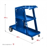 Тележка для сварочных аппаратов ЗУБР, универсальная. Профи. 38915