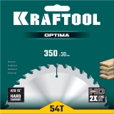 Диск пильный по дереву KRAFTOOL ″OPTIMA″ 350х30мм 54Т, арт. 36951-350-30