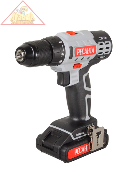 Аккумуляторная дрель-шуруповерт Ресанта ДА-20-2ЛК 75/14/11