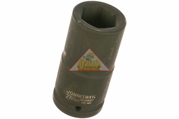 S03AD6127 Головка торцевая ударная глубокая 3/4"DR, 27 мм.Jonnesway