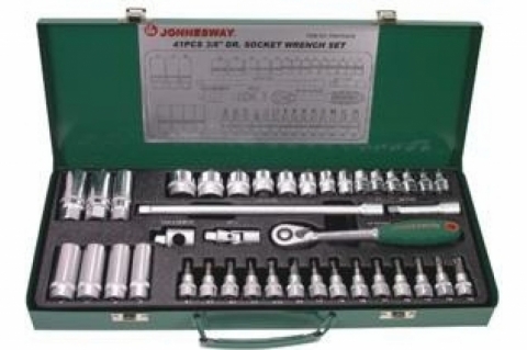 products/S04H3141S Набор головок торцевых 3/8"DR, 6-24 мм, 41 предмет.Jonnesway