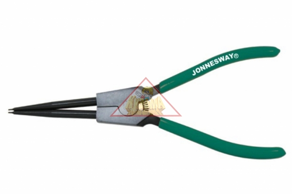 P9508B Щипцы прямые для стопорных колец удлиненные с ПВХ рукоятками, разжим, 215 мм, 10-32 мм.Jonnesway