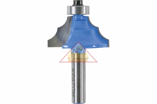 Фреза кромочная калевочная с подшипником Кратон Ø44,4х17,0 мм R12,7 ммхв. 8 мм 1 09 03 076