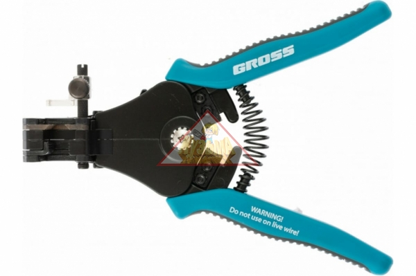 Щипцы для зачистки электропроводов 0,5, 1,0, 1,5, 2,5, 4,0, 8,0 мм/кв (8-22AWG), лезвие SK5 Gross, 17721