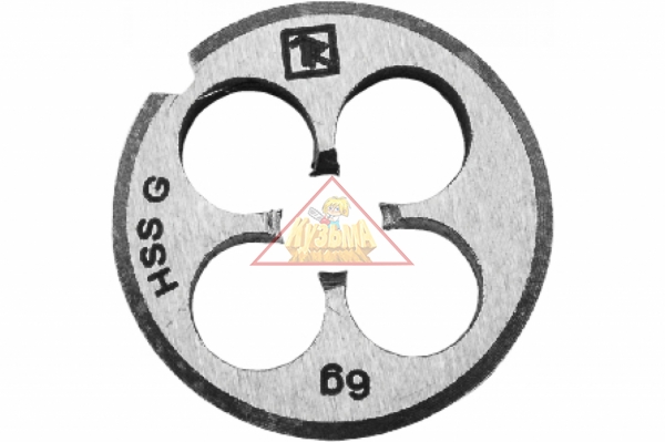 MD12125 Плашка D-COMBO круглая ручная М12х1.25, HSS, Ф38х10 мм.Thorvik