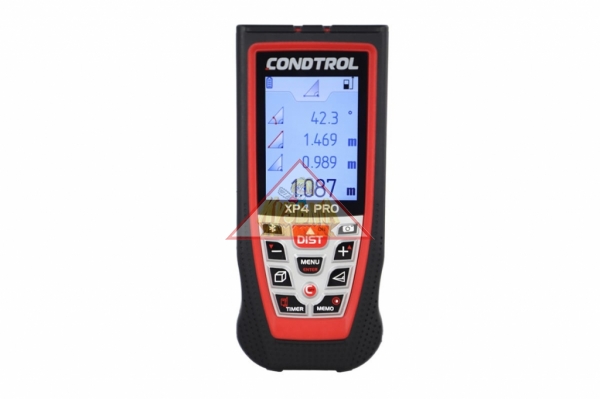 Лазерный дальномер CONDTROL XP4 Pro BLUETOOTH, 1-4-086 (уровень защиты IP54, работает от 3-х NiMH АКБ + кабель MicroUSB)