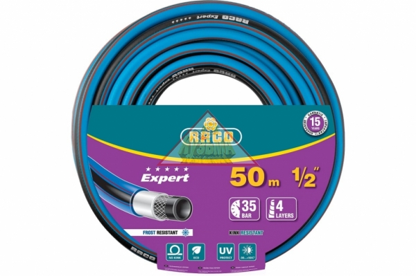 Поливочный армированный 4-х слойный шланг Raco EXPERT 1/2"x50м (арт. 40302-1/2-50_z01)