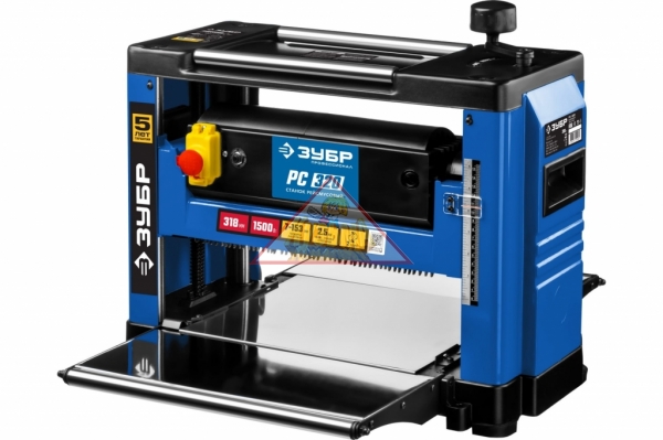 Рейсмусовый станок Зубр ширина строгания 318 мм, толщина заготовки до 153 мм, 2 ножа, РС-320