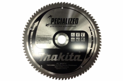 products/Диск пильный 260х30х3мм, 80зуб, для алюминия Makita B-29315 175153