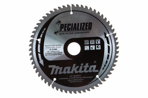 products/Диск по алюминию пильный Makita 210мм*30мм 60 зуб B-31485 арт.175173