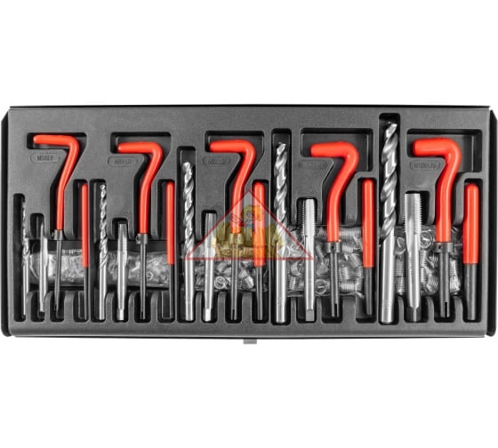 Набор для восстановления резьбы Thorvik M5-M12, 131 предмет, арт. TRIS131
