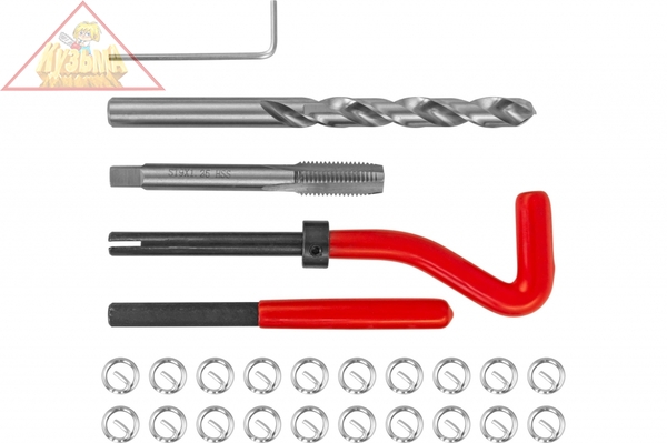 TRIS9125 Набор для восстановления резьбы M9x1.25, 25 предметов.Thorvik