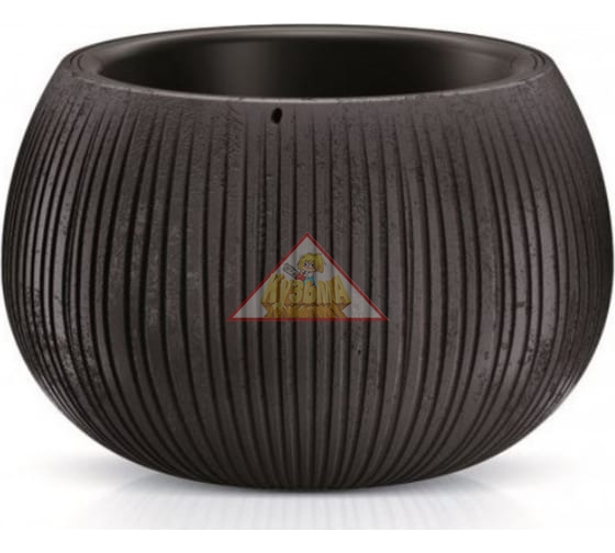 Кашпо для цветов Prosperplast Beton Bowl DKB290-B411 чёрный 3,9 л