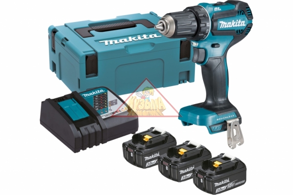 Аккумуляторная дрель-шуруповерт Makita DDF485RF3J, арт. 199400