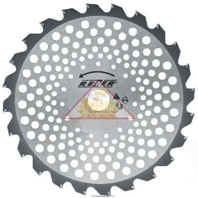 GS-O, 255mmx25.4mmx1.3mmх40Т нож д/бензокосы  40 зубьев 