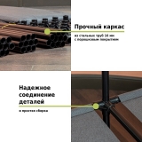 Напольная вешалка-шкаф для одежды Helex Home W-30