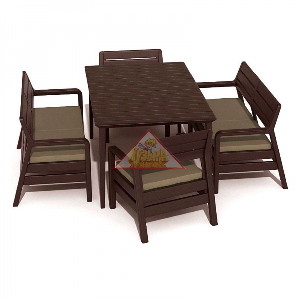 Комплект садовой мебели Keter Delano set with Lima table 160 (17205371) 235952