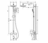 Душевая стойка Bravat Source F6173218CP-A-ENG