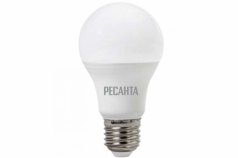 products/Светодиодная лампа 10 штук Ресанта LL-R-A60-7W-230-3K-E27 (груша, 7Вт, тепл., Е27) 76/1/11