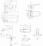 Набор смесителей для ванны Pure: F1105161C, F6105161C-01 BRAVAT арт F105161C-SET 