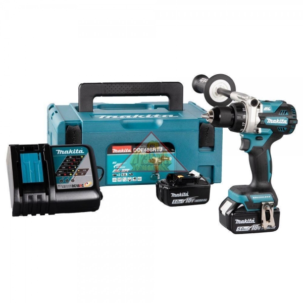 Дрель-шуруповерт Makita DDF486RTJ (LXT) 18V