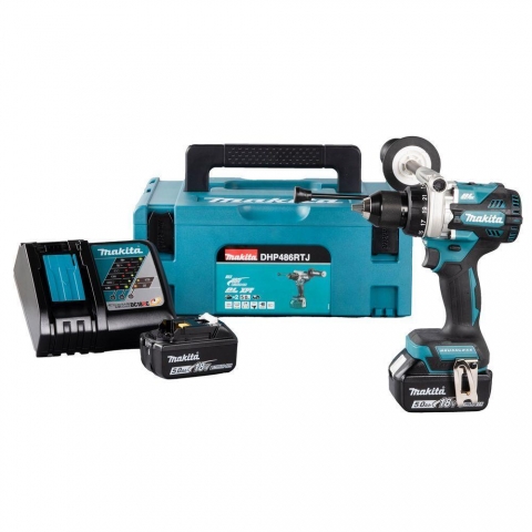 products/Ударная аккумуляторная дрель-шуруповерт Makita DHP486RTJ