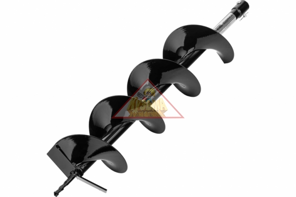 Шнек для грунта E-150, диаметр 150 мм, длина 800 мм,соединение 20 мм, несъемный нож Denzel 56023