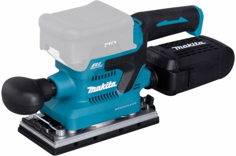 products/Вибрационная шлифмашина Makita LXT, BL, 18 В, XPT, 93x228 мм, 4000-12000 об/мин, ампл. 2.0 мм, 1.5 кг, кор., пылесборник, зажим, без аккум. и ЗУ DBO380Z, арт. 204542