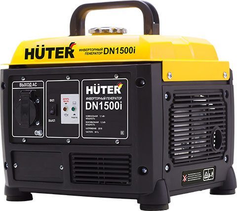 products/Инверторный генератор DN1500i Huter, 1.1 кВт, одноцилиндровый 4-тактный, бензиновый