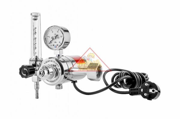Регулятор расхода газа универсальный Сварог У-30/АР-40-П-220-Р (JTR-198 220V), манометр с поверкой арт 00000100546