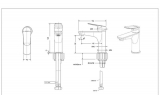 Смеситель для умывальника Bravat Rhein F1429564CP-9-ENG