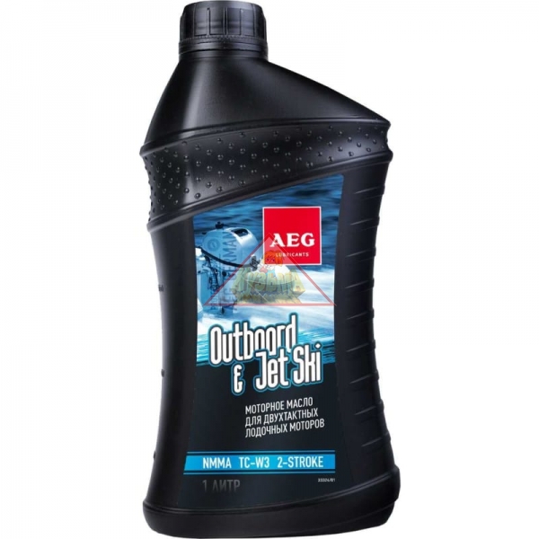 Моторное масло AEG Lubricants Outboard&JetSki 2Т Oil для 2Т лодочных моторов NMMA TC-W3 1л 33324